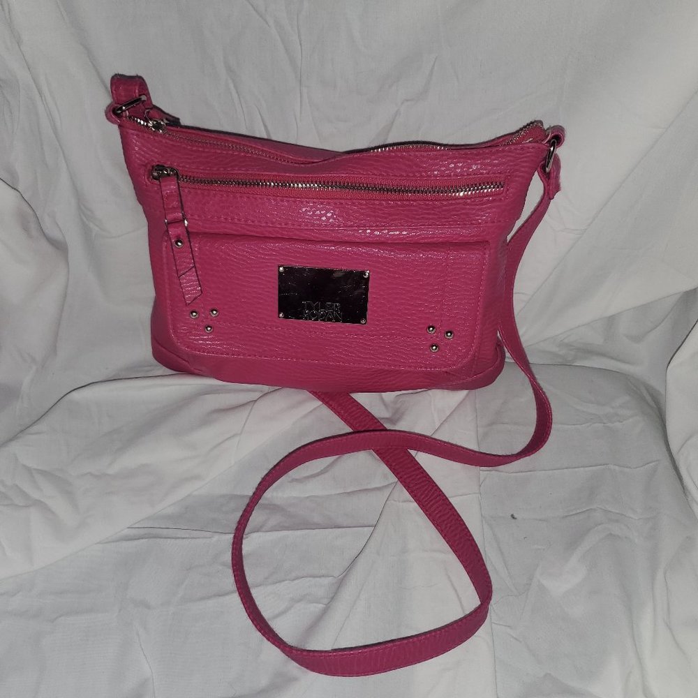Pink Faux Leather Tyler Rodan Purse in like new condition